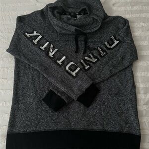 Victorias Secret Cowl neck sweater. Retired style. Sequin sleeves.